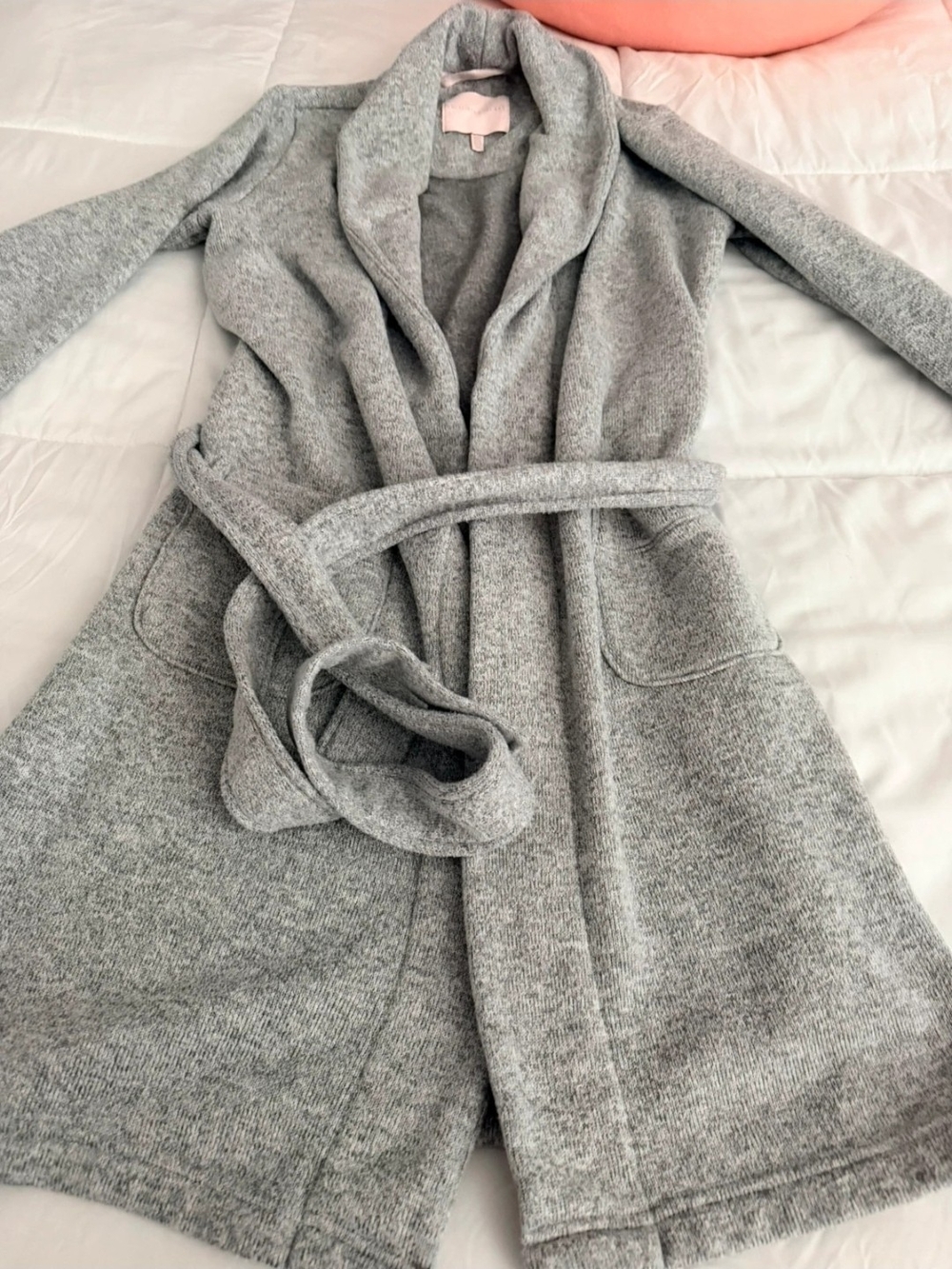 Victoria's Secret Gray Knit House Coat